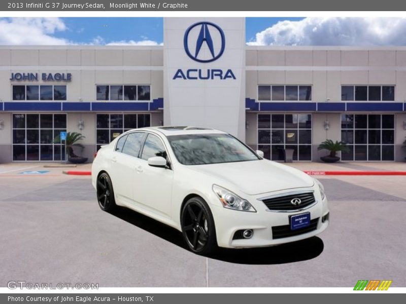 Moonlight White / Graphite 2013 Infiniti G 37 Journey Sedan