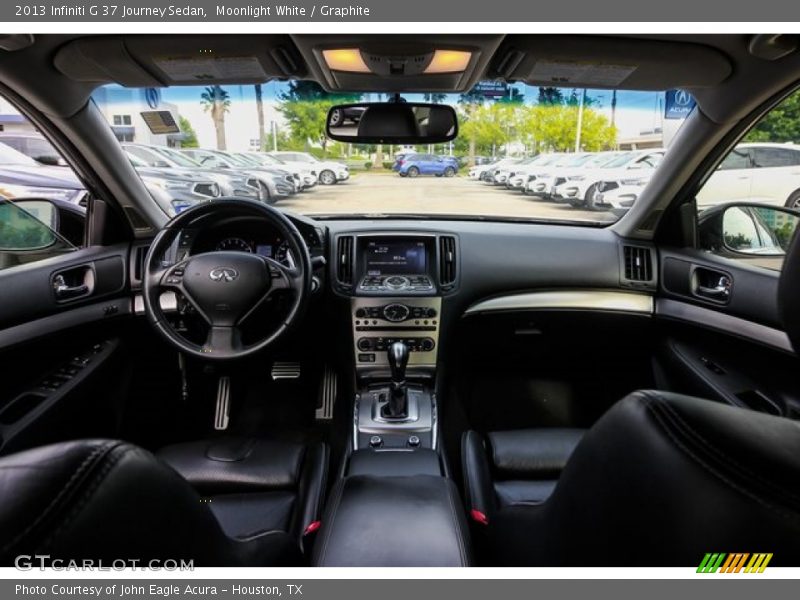 Moonlight White / Graphite 2013 Infiniti G 37 Journey Sedan