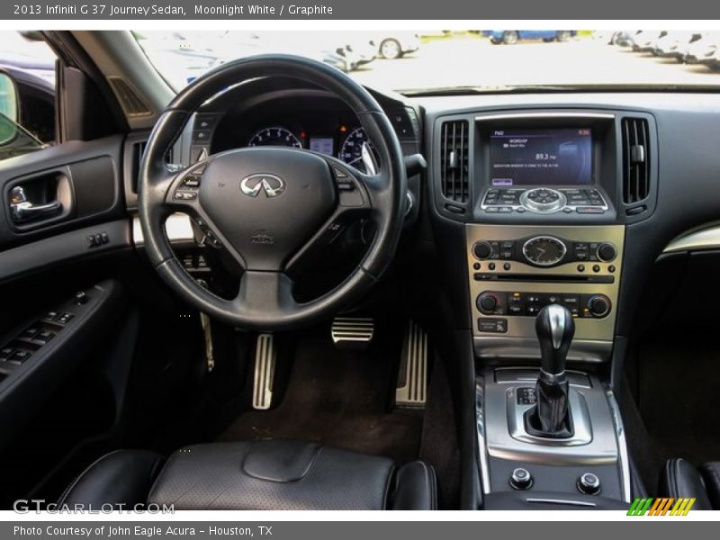 Moonlight White / Graphite 2013 Infiniti G 37 Journey Sedan
