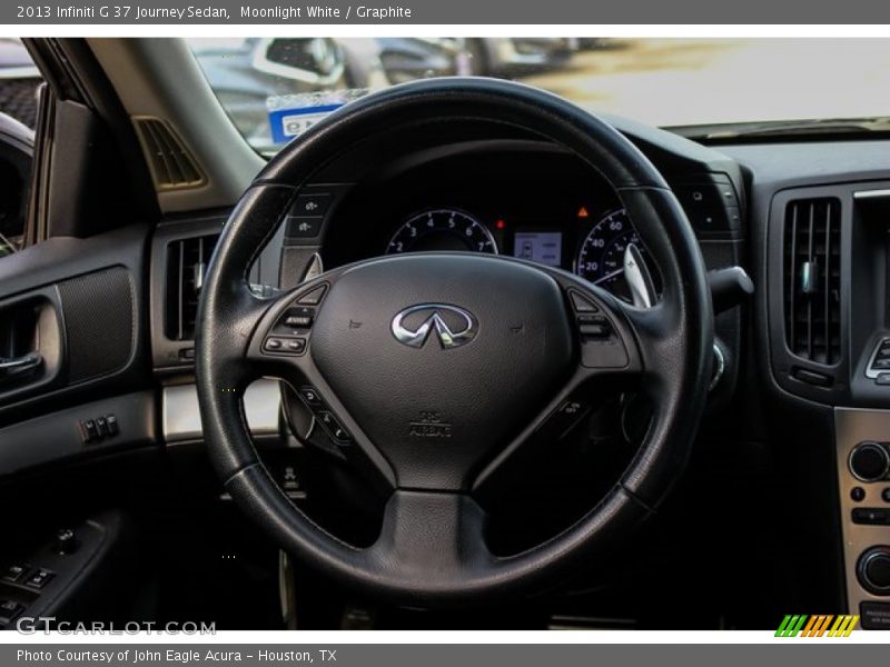 Moonlight White / Graphite 2013 Infiniti G 37 Journey Sedan