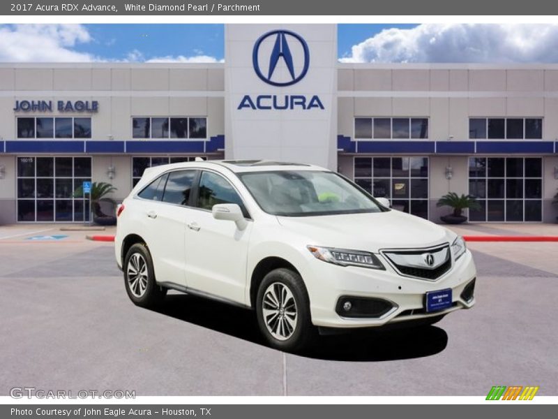 White Diamond Pearl / Parchment 2017 Acura RDX Advance