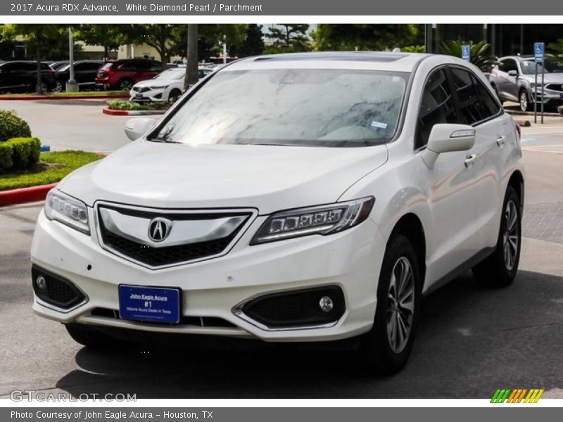 White Diamond Pearl / Parchment 2017 Acura RDX Advance