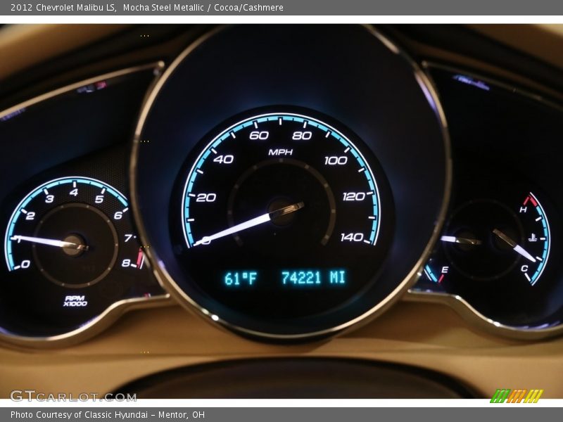 Mocha Steel Metallic / Cocoa/Cashmere 2012 Chevrolet Malibu LS
