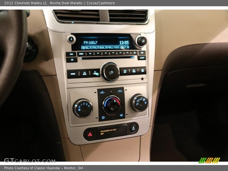 Mocha Steel Metallic / Cocoa/Cashmere 2012 Chevrolet Malibu LS