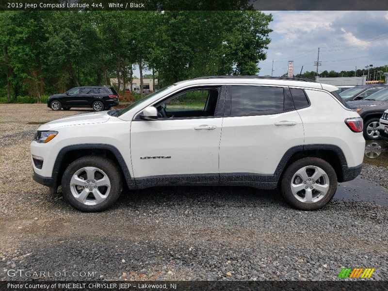 White / Black 2019 Jeep Compass Latitude 4x4