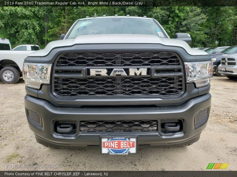 Bright White / Black/Diesel Gray 2019 Ram 3500 Tradesman Regular Cab 4x4