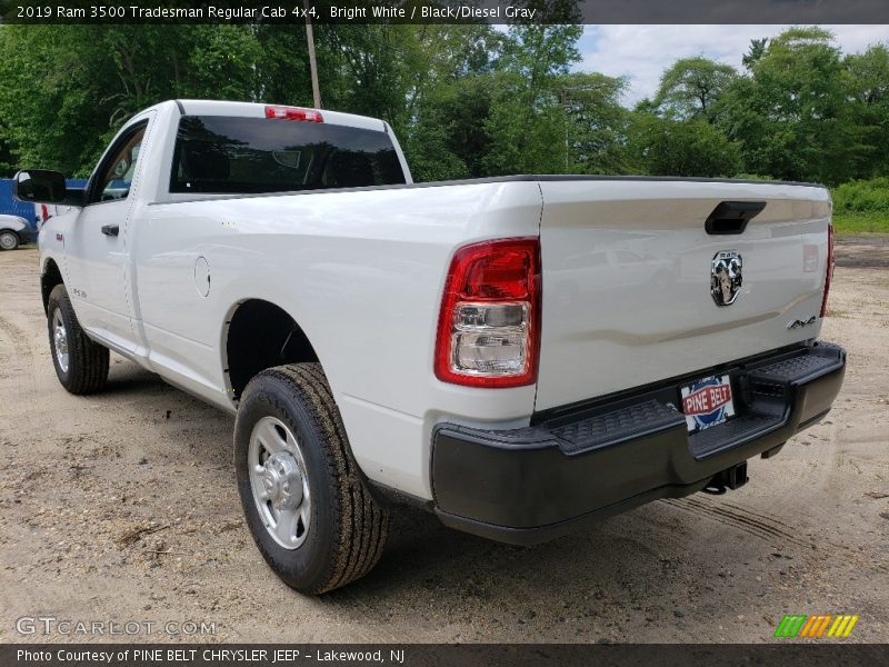 Bright White / Black/Diesel Gray 2019 Ram 3500 Tradesman Regular Cab 4x4