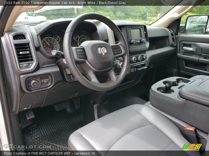 2019 3500 Tradesman Regular Cab 4x4 Black/Diesel Gray Interior