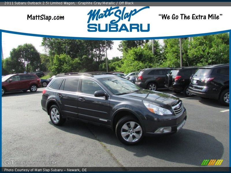 Graphite Gray Metallic / Off Black 2011 Subaru Outback 2.5i Limited Wagon