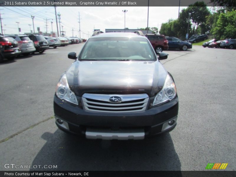 Graphite Gray Metallic / Off Black 2011 Subaru Outback 2.5i Limited Wagon