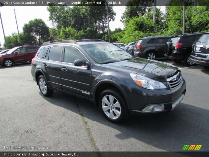 Graphite Gray Metallic / Off Black 2011 Subaru Outback 2.5i Limited Wagon