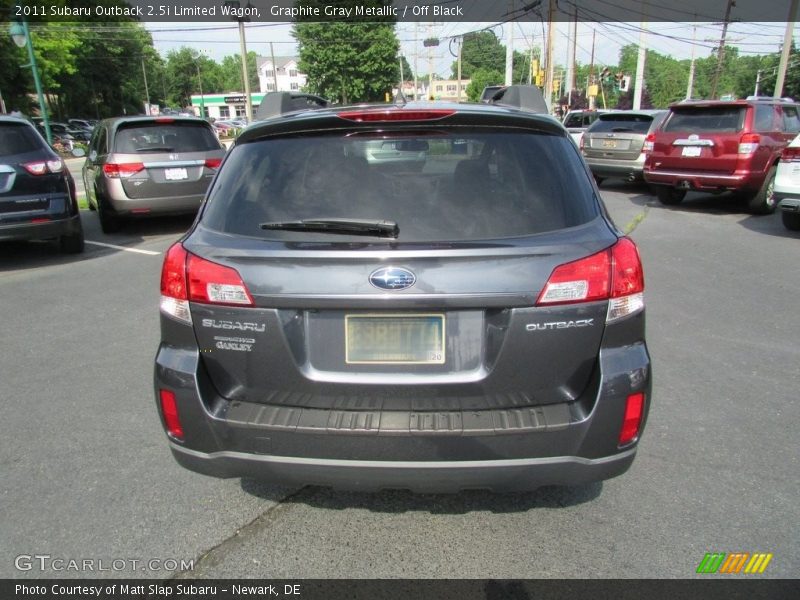 Graphite Gray Metallic / Off Black 2011 Subaru Outback 2.5i Limited Wagon