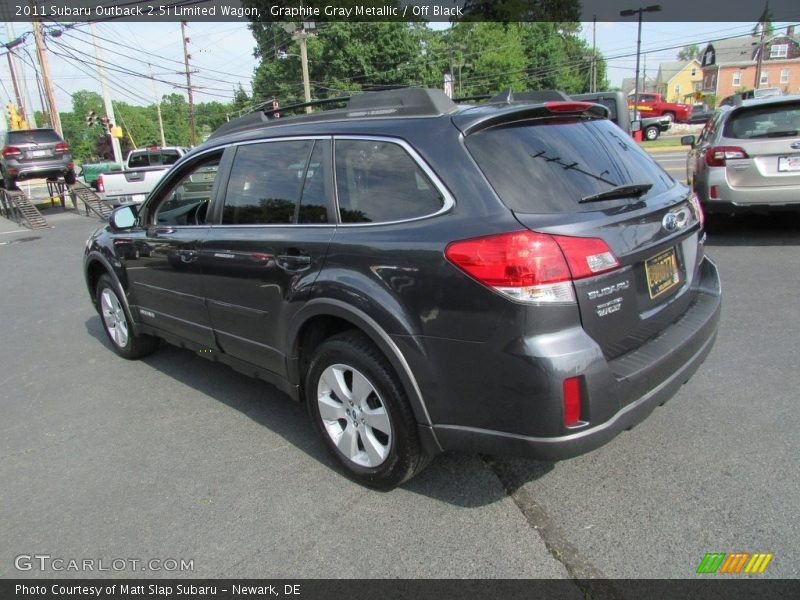 Graphite Gray Metallic / Off Black 2011 Subaru Outback 2.5i Limited Wagon