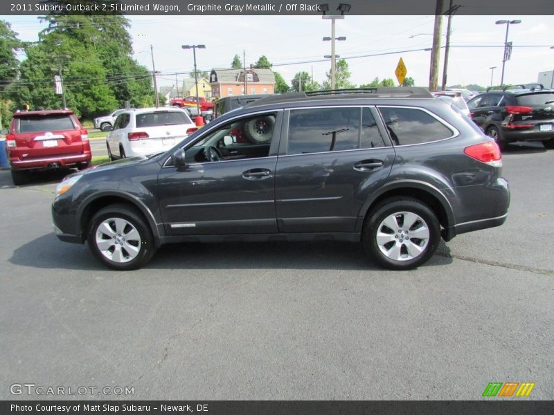 Graphite Gray Metallic / Off Black 2011 Subaru Outback 2.5i Limited Wagon