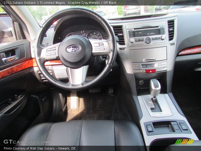 Graphite Gray Metallic / Off Black 2011 Subaru Outback 2.5i Limited Wagon