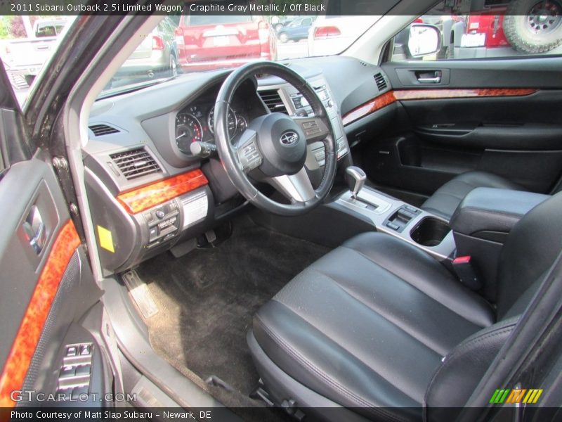 Graphite Gray Metallic / Off Black 2011 Subaru Outback 2.5i Limited Wagon