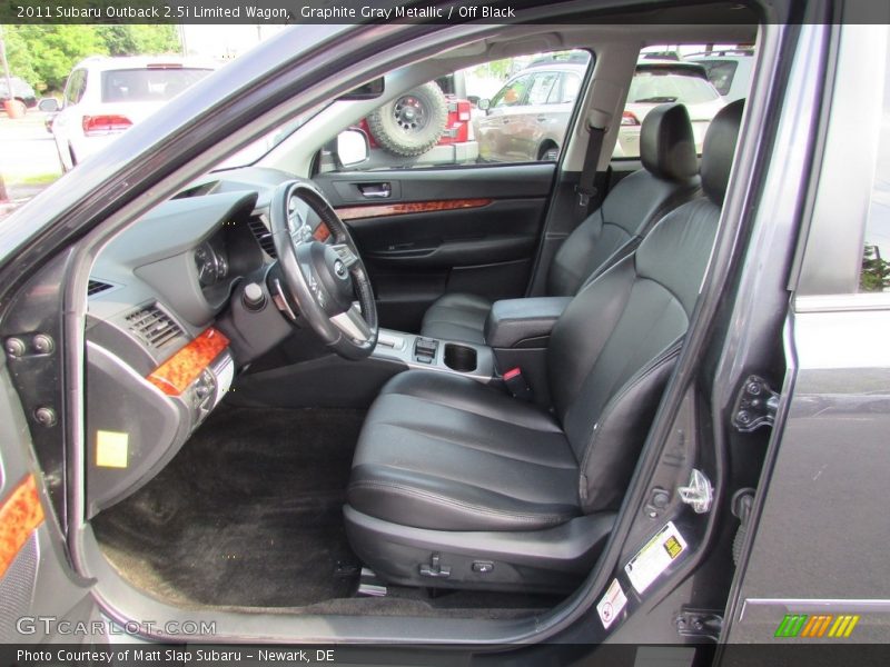 Graphite Gray Metallic / Off Black 2011 Subaru Outback 2.5i Limited Wagon