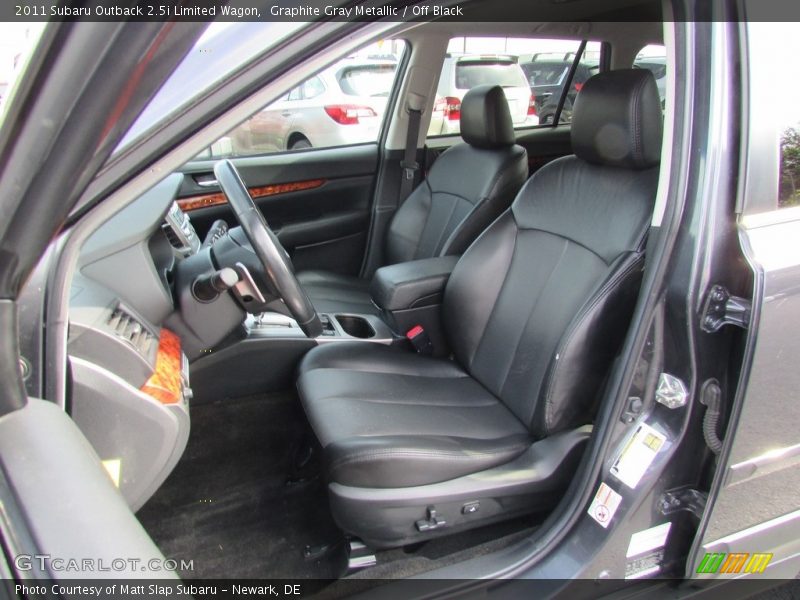 Graphite Gray Metallic / Off Black 2011 Subaru Outback 2.5i Limited Wagon