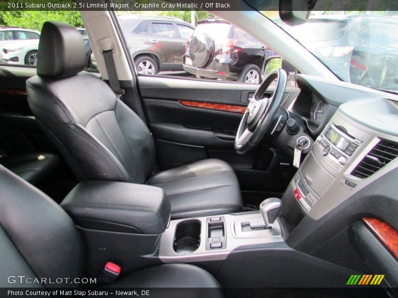 Graphite Gray Metallic / Off Black 2011 Subaru Outback 2.5i Limited Wagon