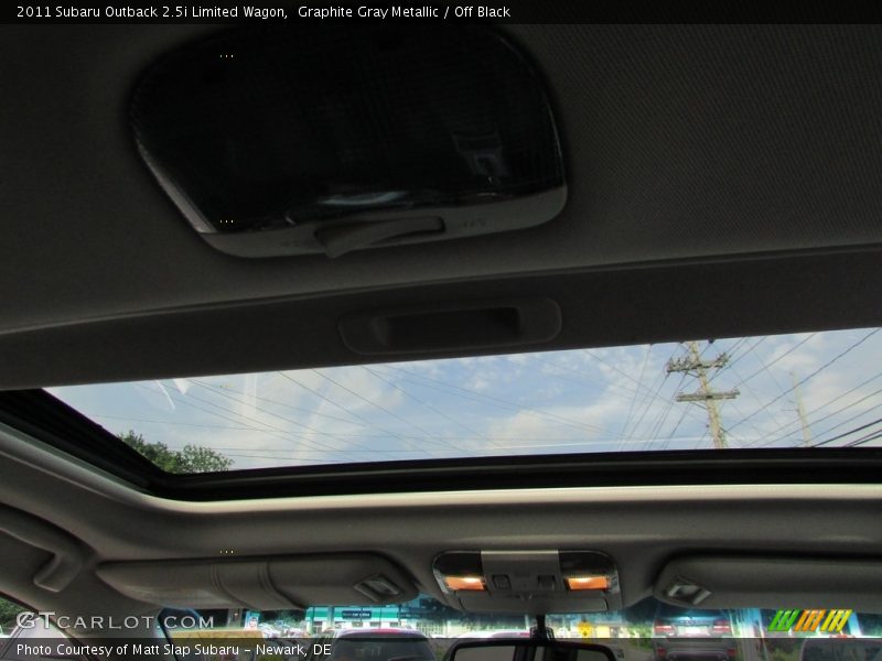 Graphite Gray Metallic / Off Black 2011 Subaru Outback 2.5i Limited Wagon