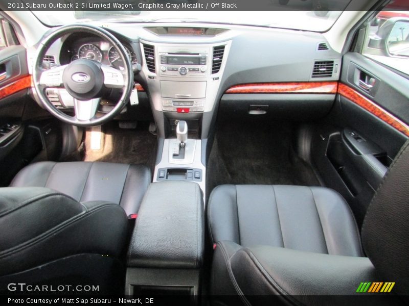 Graphite Gray Metallic / Off Black 2011 Subaru Outback 2.5i Limited Wagon