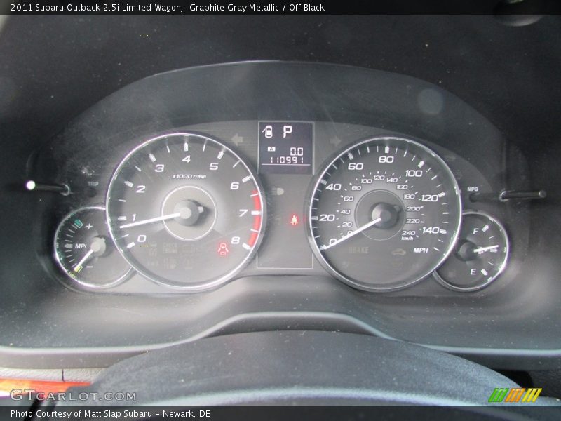 Graphite Gray Metallic / Off Black 2011 Subaru Outback 2.5i Limited Wagon