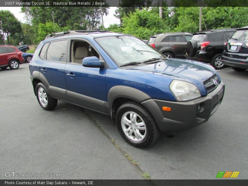 Nautical Blue Metallic / Beige 2007 Hyundai Tucson SE