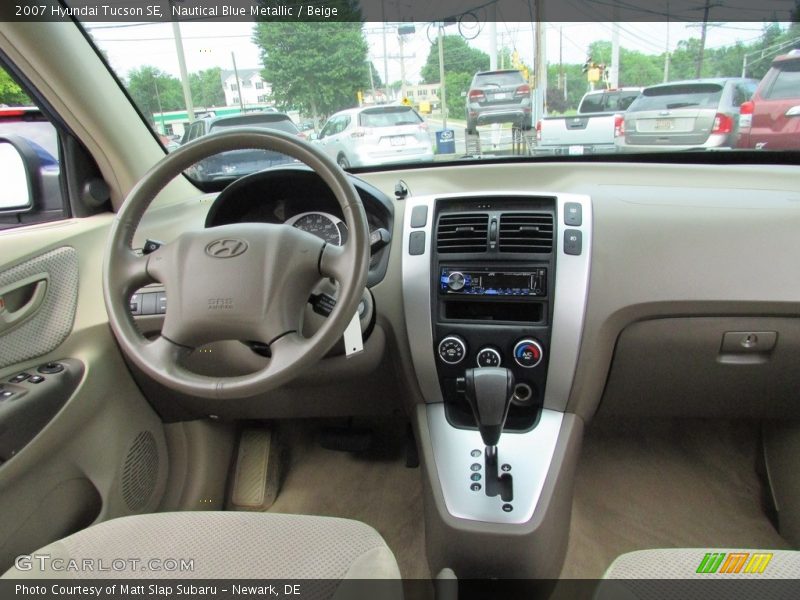 Nautical Blue Metallic / Beige 2007 Hyundai Tucson SE