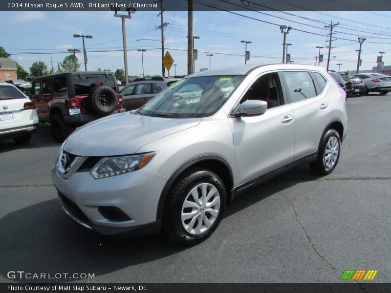 Brilliant Silver / Charcoal 2014 Nissan Rogue S AWD