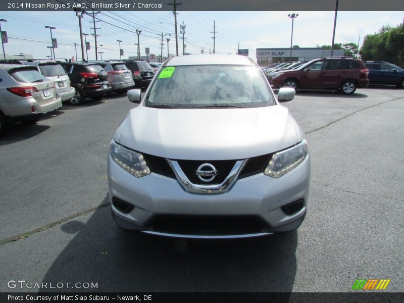 Brilliant Silver / Charcoal 2014 Nissan Rogue S AWD