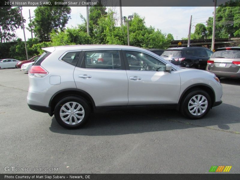 Brilliant Silver / Charcoal 2014 Nissan Rogue S AWD
