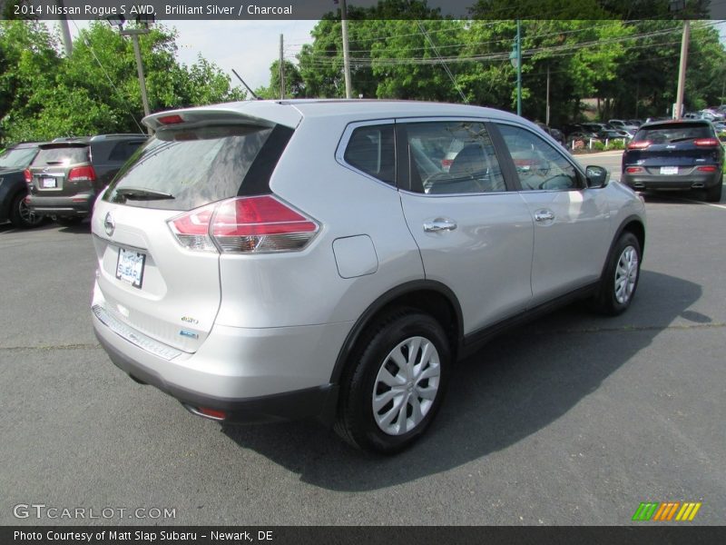 Brilliant Silver / Charcoal 2014 Nissan Rogue S AWD
