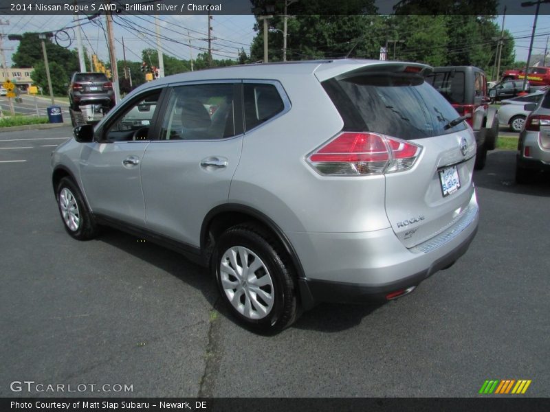 Brilliant Silver / Charcoal 2014 Nissan Rogue S AWD