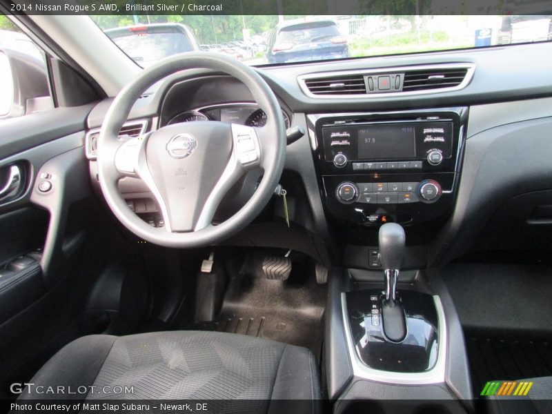 Brilliant Silver / Charcoal 2014 Nissan Rogue S AWD