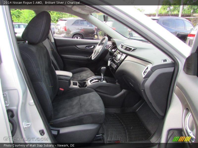 Brilliant Silver / Charcoal 2014 Nissan Rogue S AWD