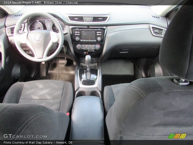 Brilliant Silver / Charcoal 2014 Nissan Rogue S AWD