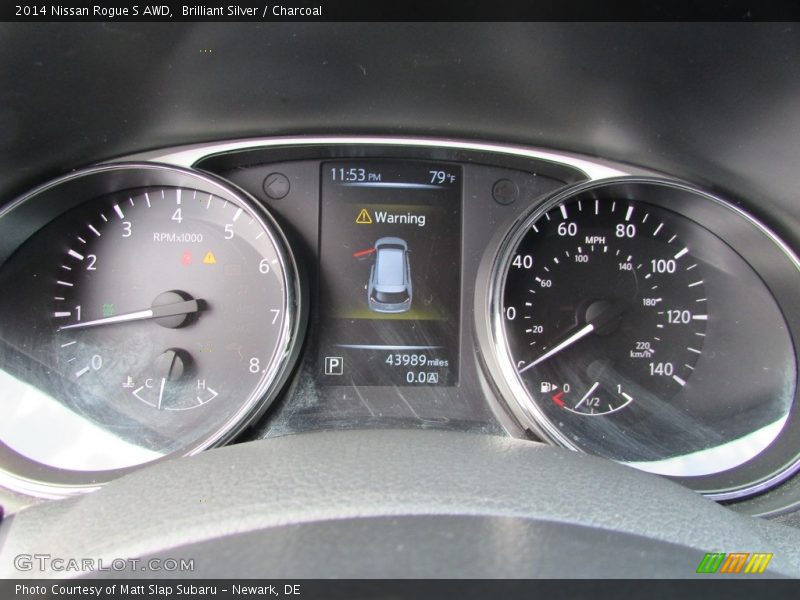 Brilliant Silver / Charcoal 2014 Nissan Rogue S AWD