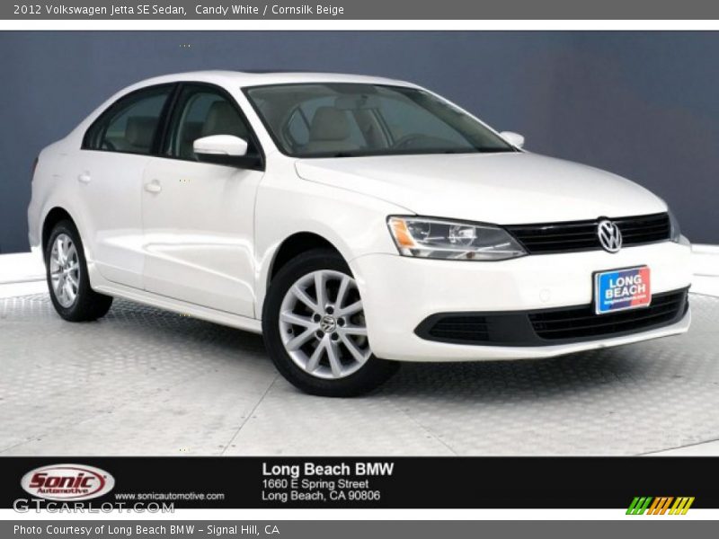 Candy White / Cornsilk Beige 2012 Volkswagen Jetta SE Sedan