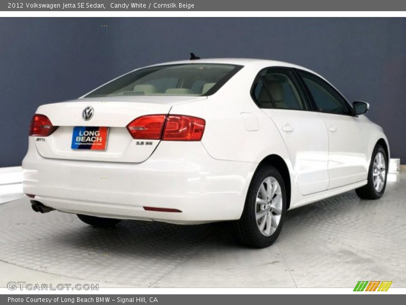 Candy White / Cornsilk Beige 2012 Volkswagen Jetta SE Sedan