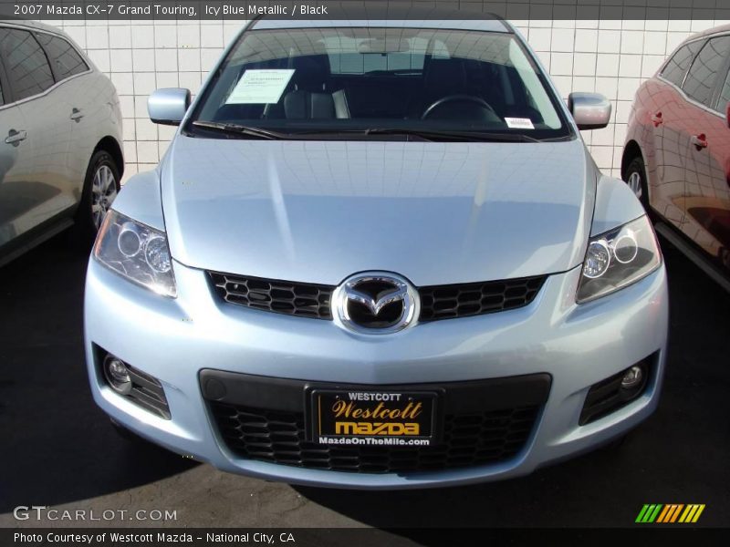 Icy Blue Metallic / Black 2007 Mazda CX-7 Grand Touring