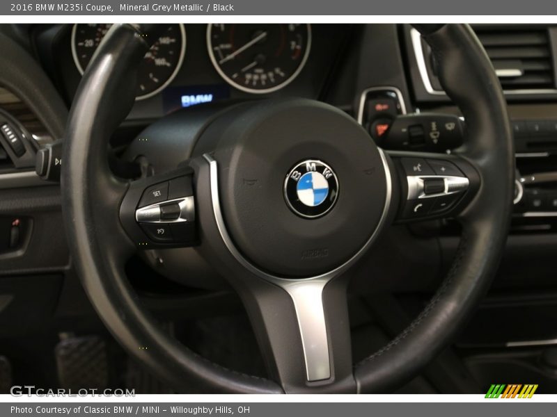 Mineral Grey Metallic / Black 2016 BMW M235i Coupe