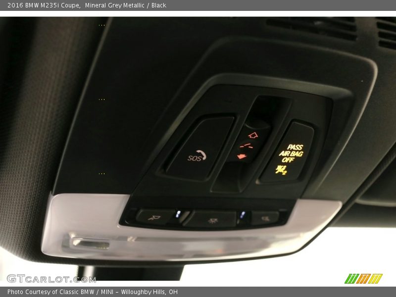 Mineral Grey Metallic / Black 2016 BMW M235i Coupe
