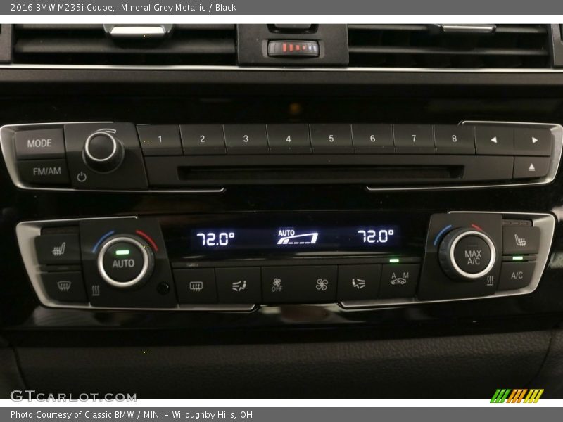 Mineral Grey Metallic / Black 2016 BMW M235i Coupe