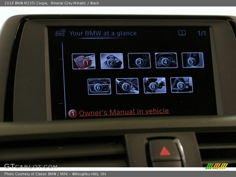 Mineral Grey Metallic / Black 2016 BMW M235i Coupe