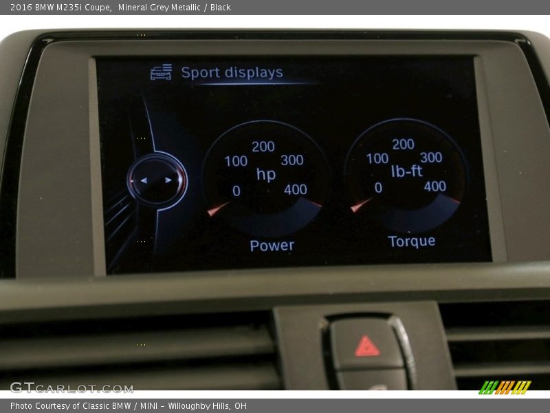 Mineral Grey Metallic / Black 2016 BMW M235i Coupe