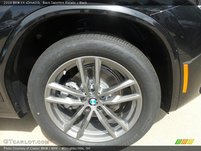 Black Sapphire Metallic / Black 2019 BMW X4 xDrive30i