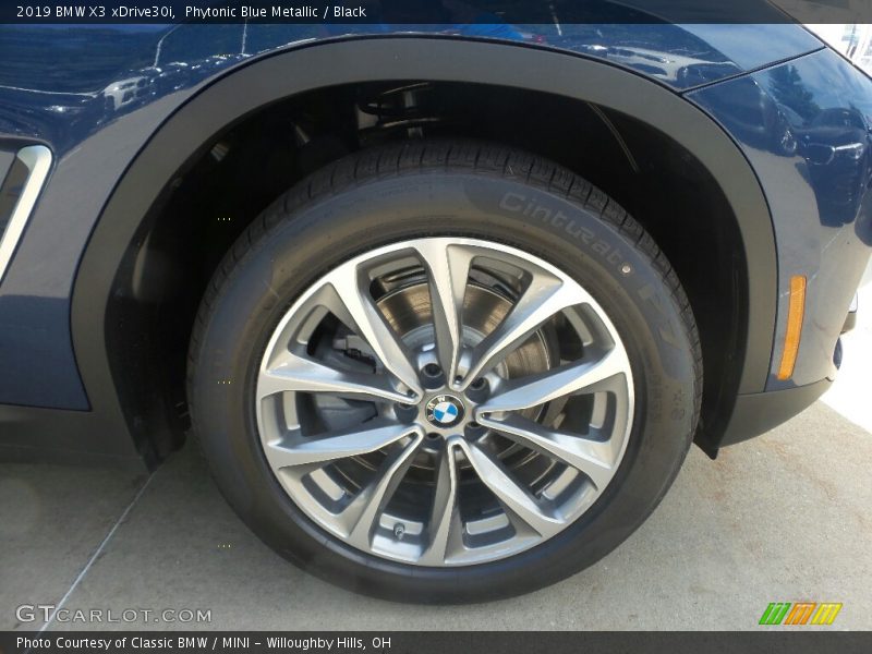 Phytonic Blue Metallic / Black 2019 BMW X3 xDrive30i