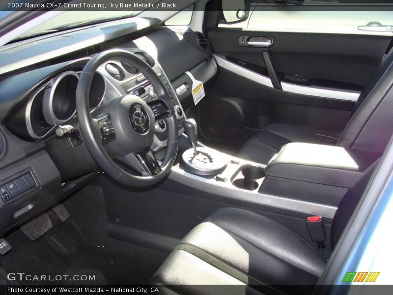 Icy Blue Metallic / Black 2007 Mazda CX-7 Grand Touring