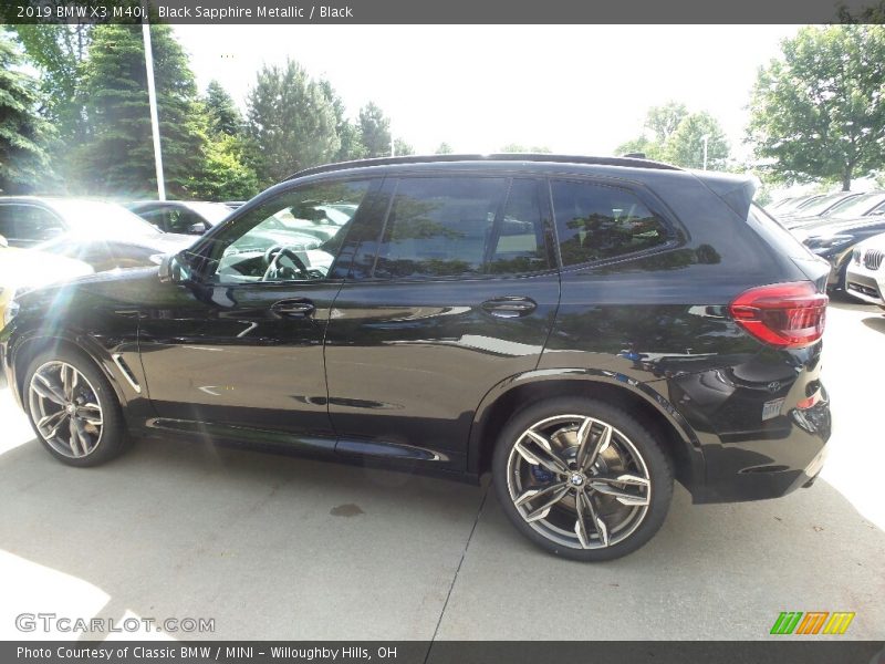 Black Sapphire Metallic / Black 2019 BMW X3 M40i
