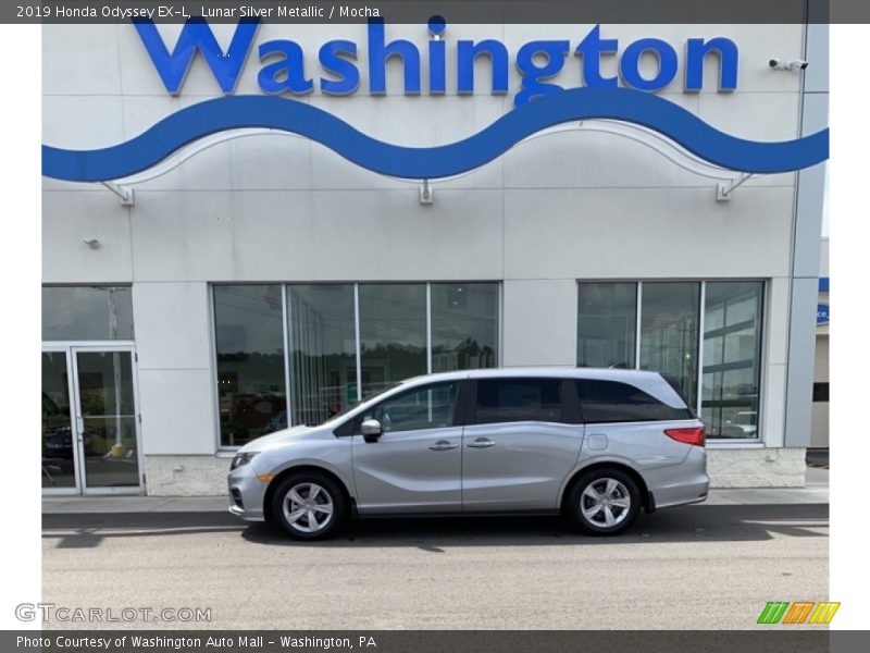 Lunar Silver Metallic / Mocha 2019 Honda Odyssey EX-L